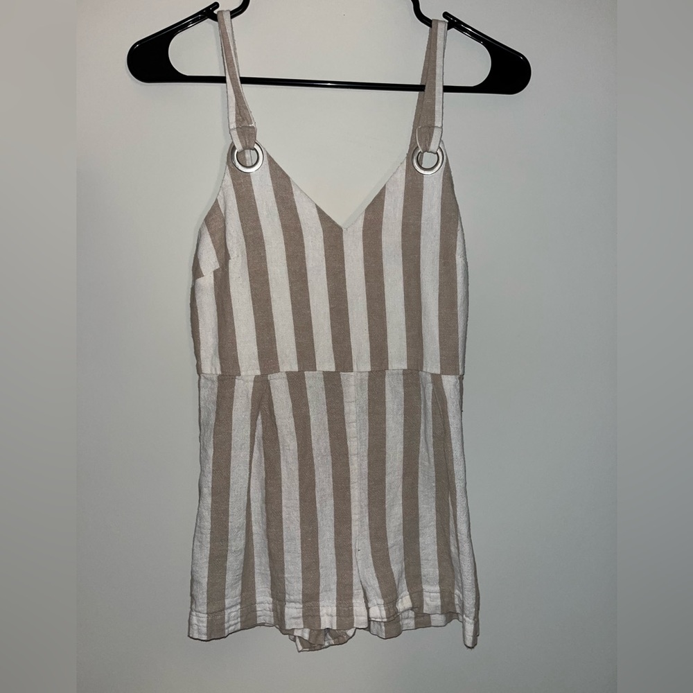 Striped romper